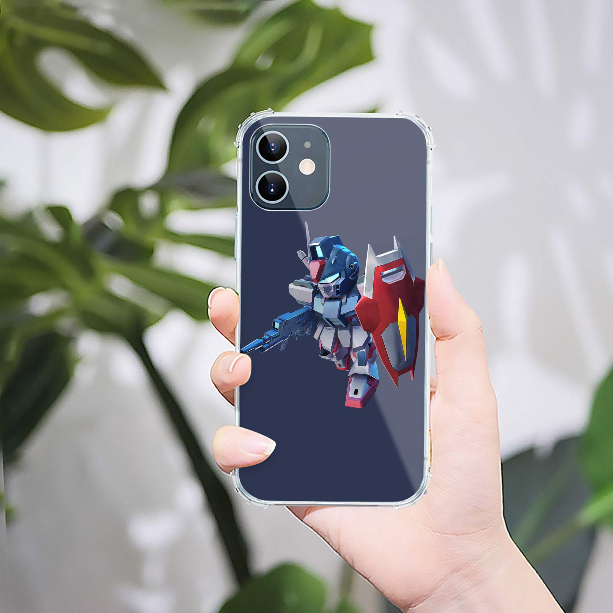 （画像用） 機動戦士ガンダム Mobile Suit Gundam 【iPhone 12シリーズ対応】透明スマホケース（クリアソフトケース）